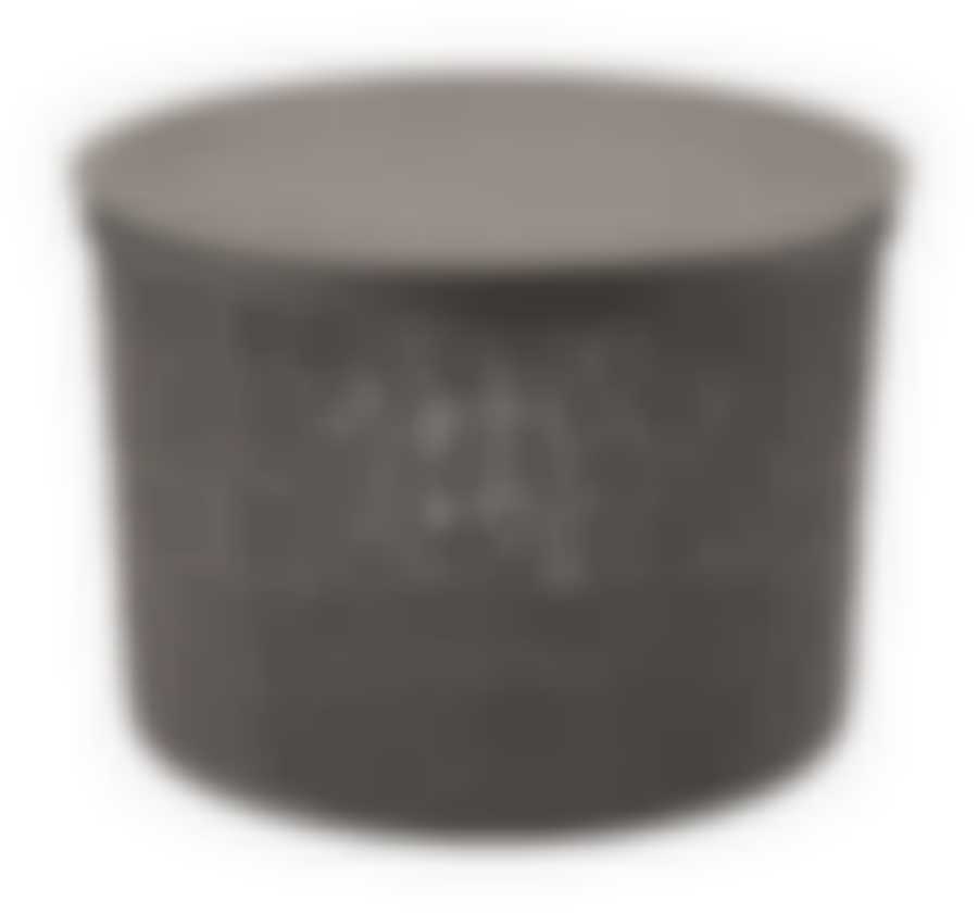 Коробка БЯЗЬ с крышкой D22см 4,5л  французcкий серый