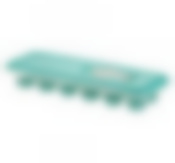 Форма для льда КАПЛЯ с крышкой и клапаном  аквамарин