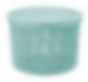 Коробка БЯЗЬ с крышкой D17см 2л  Морская волна