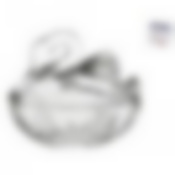 Ваза с крышкой 13.5см "Лебедь"