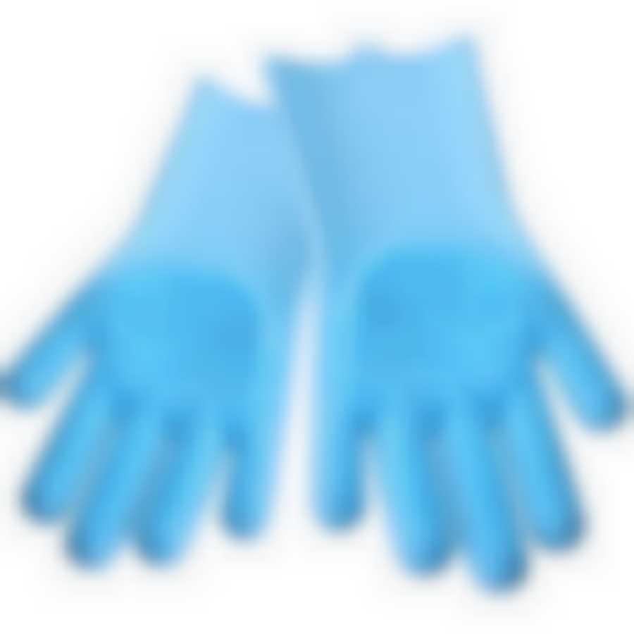 Многофункциональные силиконовые перчатки ГОЛУБОЙ MB