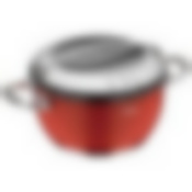 Кастрюля со стеклянной крышкой, красная, 20 см/2,8 л, NADOBA, серия KVETUNKA