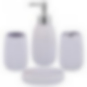 Набор для ванной комнаты 4 пр.:дозатор для мыла, мыльница, стакан для зубных щеток , стакан (кор=12к