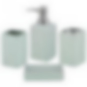 Набор для ванной комнаты 4 пр.:дозатор для мыла, мыльница, стакан для зубных щеток , стакан (кор=12к