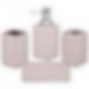 Набор для ванной комнаты 4 пр.:дозатор для мыла, мыльница, стакан для зубных щеток , стакан (кор=12к