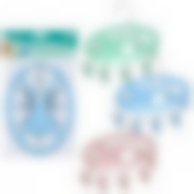 Вешалка с 8 прищепками (овал) 3цв 13*19см+