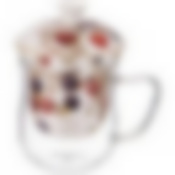 КРУЖКА СТЕКЛЯННАЯ С СИТОМ LEFARD  "ЕЖЕВИКА" 400 МЛ (КОР=24ШТ.)