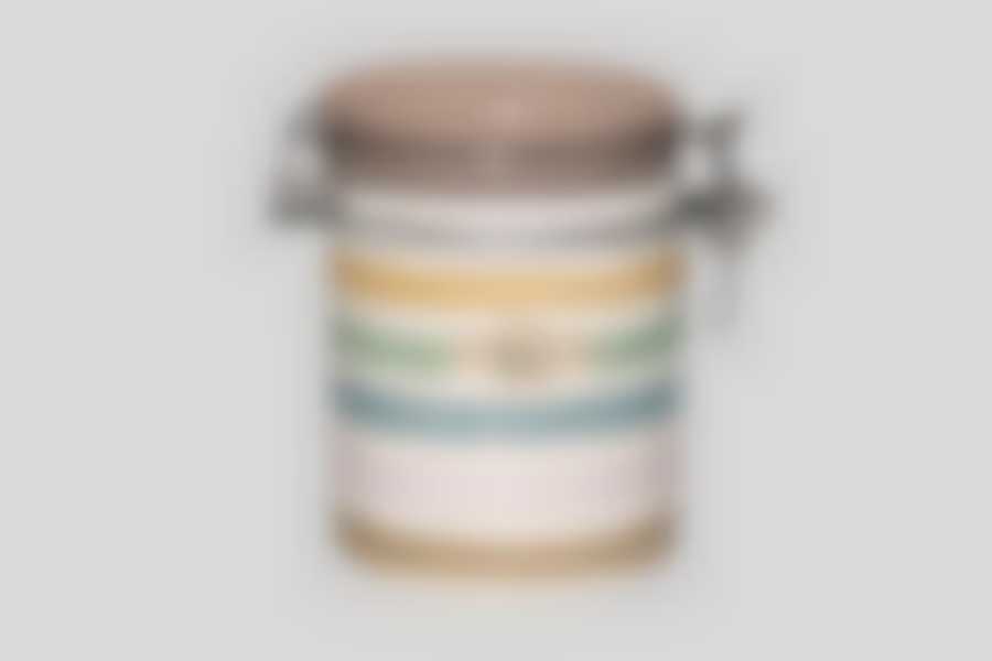 Банка "Полосы" 750 мл с клипсой в подарочной упаковке