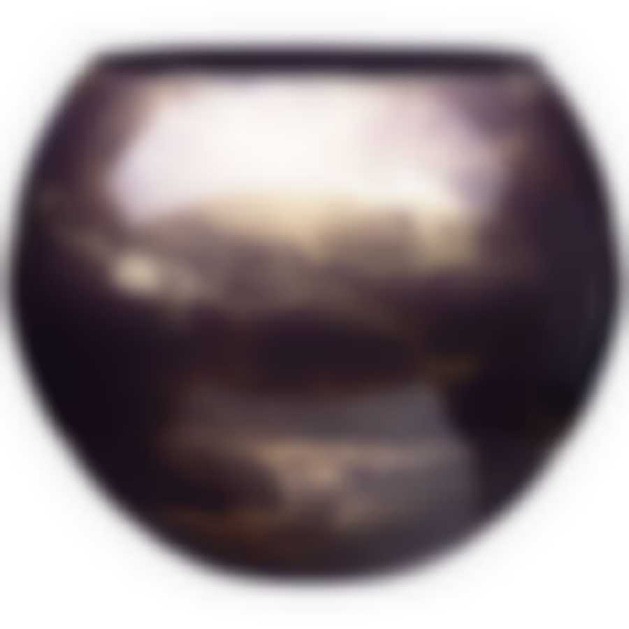 Ваза sfera Golden marble lavender диаметр 20см