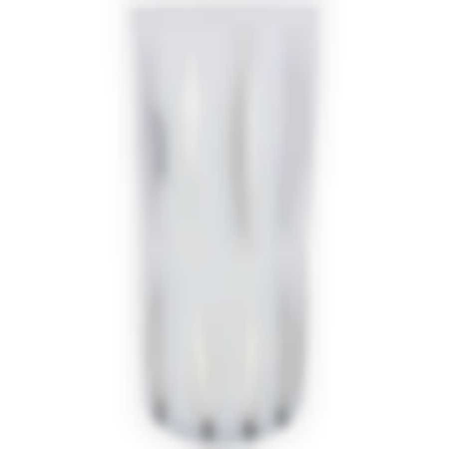 Ваза Cilindro hilary silver/white высота 30см