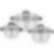 Набор кастрюль agness со стекл.крышками 6пр.1,7/3,5/6,5 л. размер 16x9,5/20x12.5/26x13.5 см