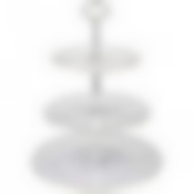 Этажерка 3-х ярусная рококо Золотая линия d=26/21/17 н=34см