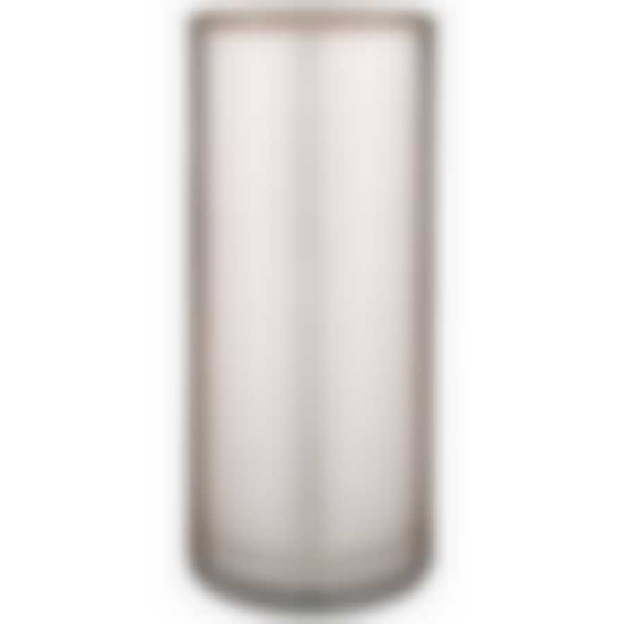 Ваза цилиндр Sparkle beige высота 30см диаметр 12см