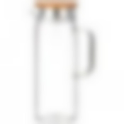 Кувшин 1200 мл. с бамбуковой крышкой. диаметр=9 см. высота=24 см. 