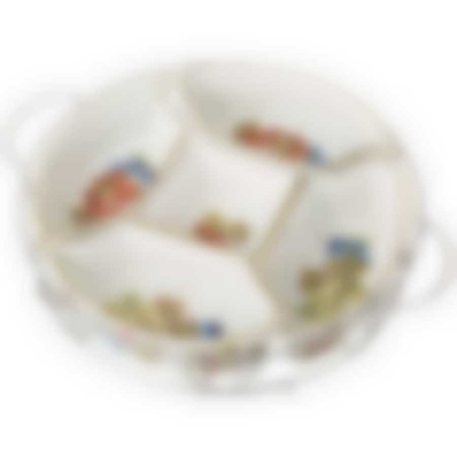 Менажница на метал подставке agness Фрукты 27,5*5см