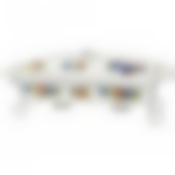 Мармит на метал подставке agness Фрукты 38*25*11см