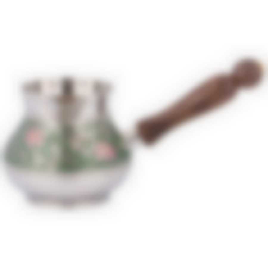 Турка 400 мл. латунь. цветная эмаль 