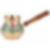 Турка 600 мл. латунь. цветная эмаль 