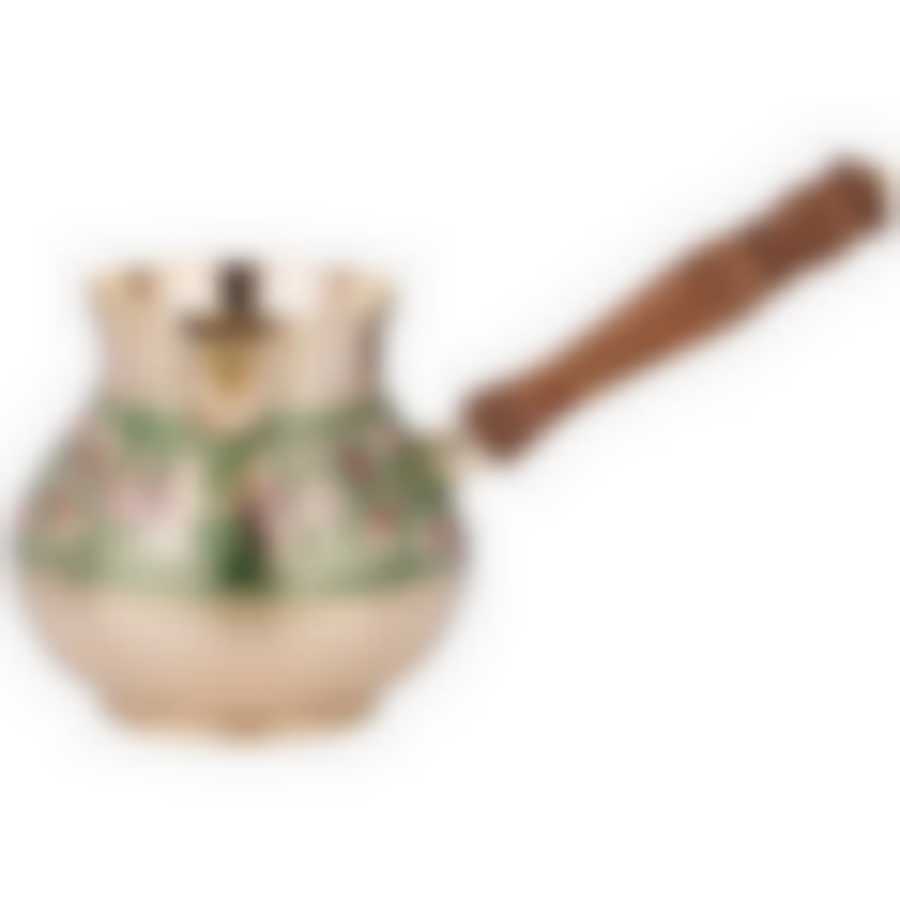 Турка 800 мл. латунь. цветная эмаль 