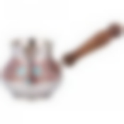 Турка 400 мл. латунь. цветная эмаль 