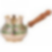 Турка 400 мл. латунь. цветная эмаль 