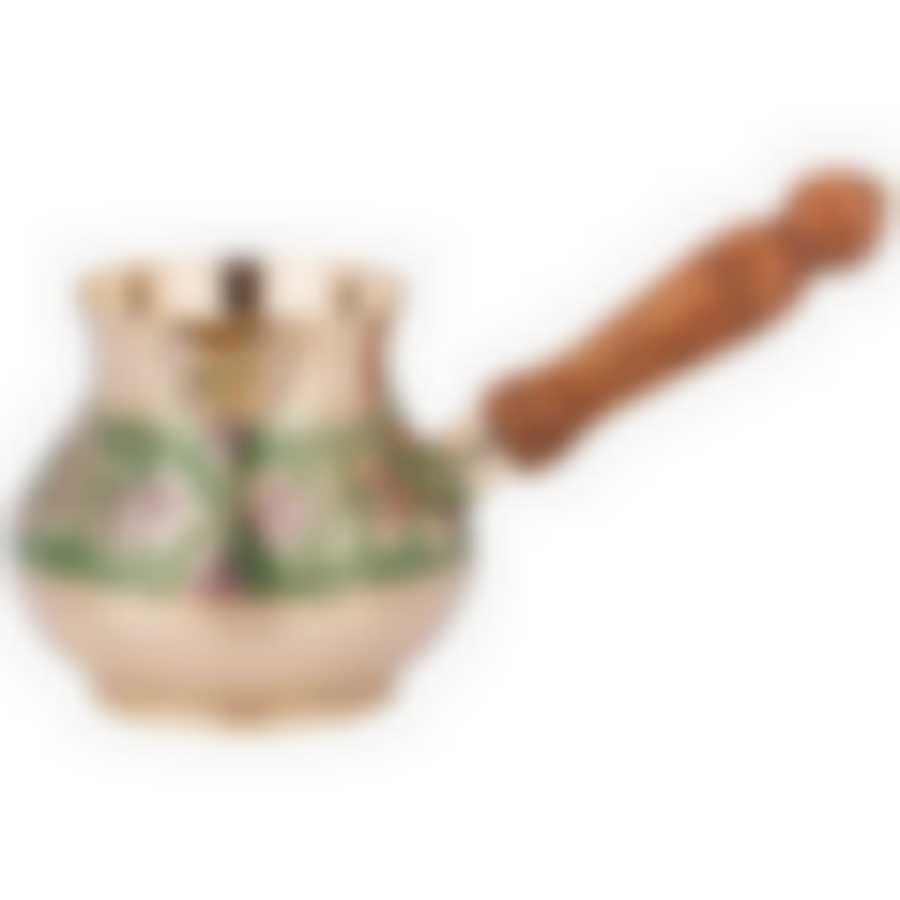 Турка 400 мл. латунь. цветная эмаль 