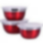 Набор мисок 3пр с/кр КРАСНЫЙ МВ