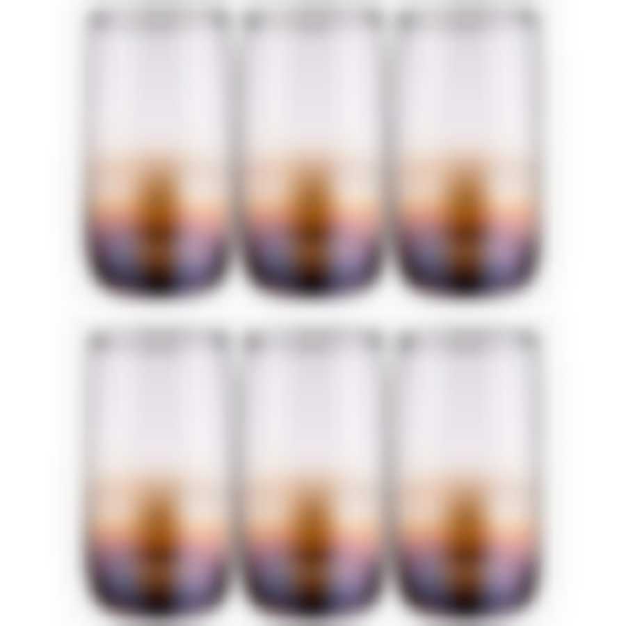 Набор стаканов из 6 шт Карамельный омбре 330 мл