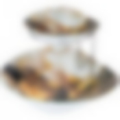 Салатник для сервировки двойной 15*13 и 25*22 см h=18 cm коллекция Marble 