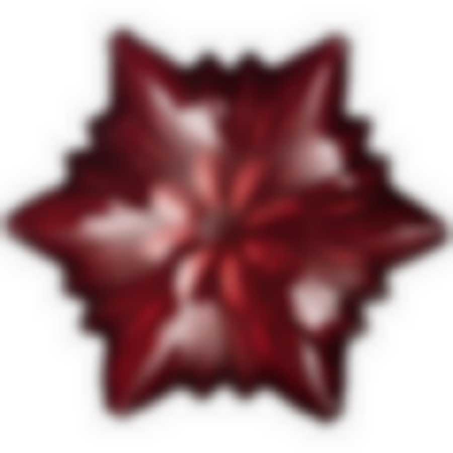 Блюдо Snowflake red shiny 21см без упаковки 