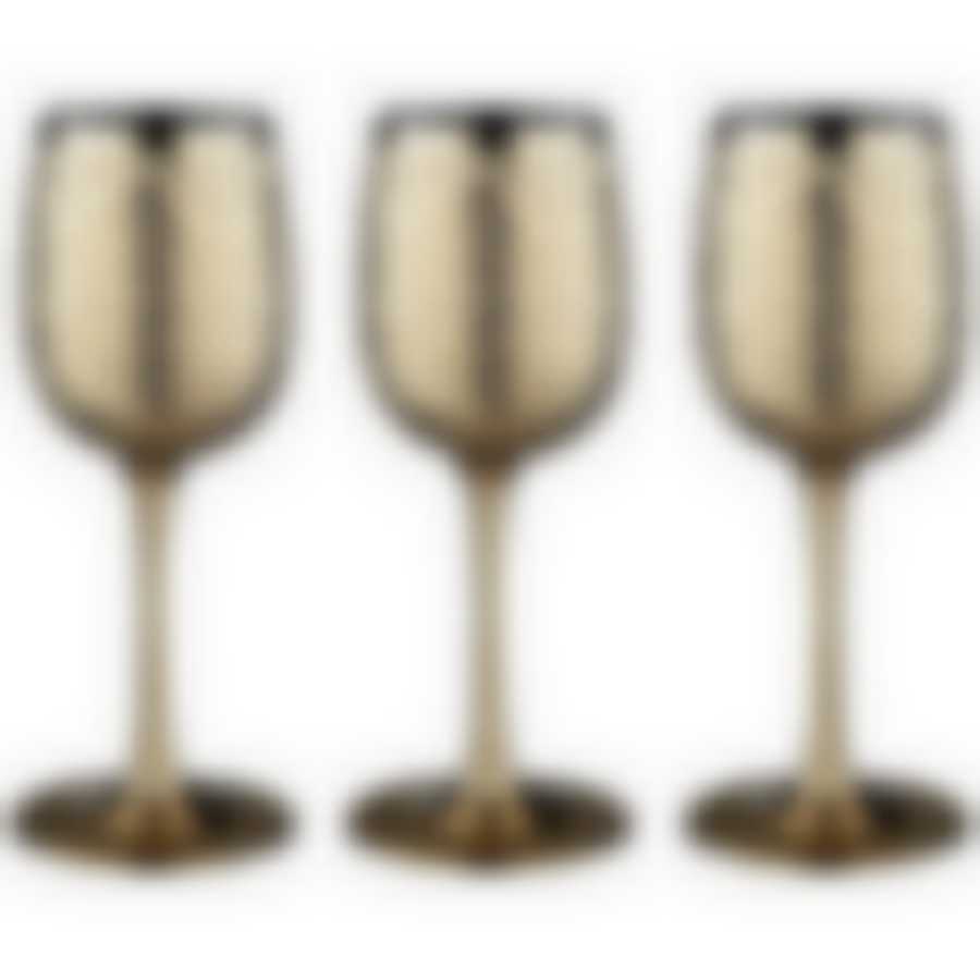 Набор фужеров из 3 шт. Золотой либерти 300 мл