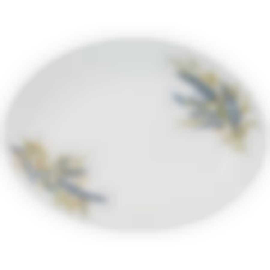 Блюдо овальное agness lavender field 34х26х3 см 