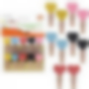 Прищепки декоративные "Сердечки". Набор из 10 шт. Общая длина 3,5см. NEW