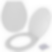 Сиденье для унитаза "Ракушка" с крышкой (белый) NEW