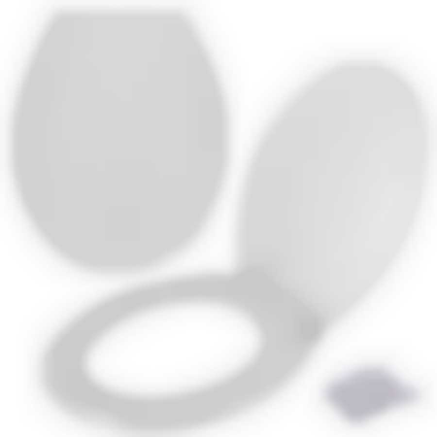 Сиденье для унитаза "Ракушка" с крышкой (белый) NEW