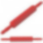 Скалка фигурная "Звездочки-сердечки" раб. часть 22,5см, d5см