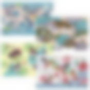 Салфетка "Исчезающая красота". Размер 41х26см. 4диз. NEW