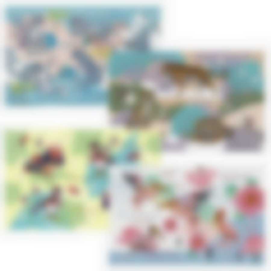 Салфетка "Исчезающая красота". Размер 41х26см. 4диз. NEW