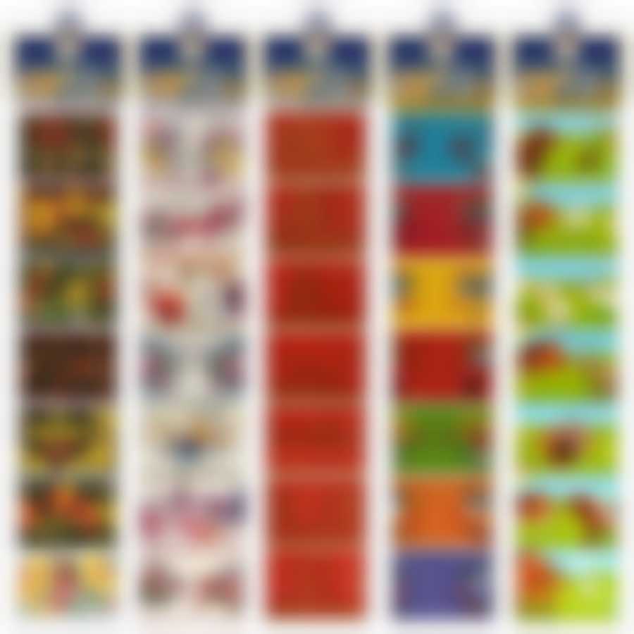 Термоэтикетки для украшения яиц. (набор с держателем) 5 диз. 7,5х5,5см. Общая длина 41см.