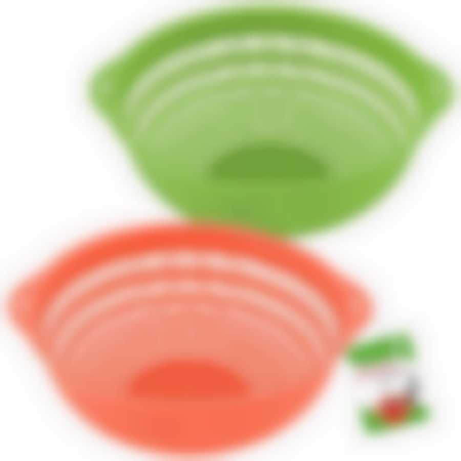 Миска-дуршлаг с ручками "Фрутти" 25*23*9см 2цв