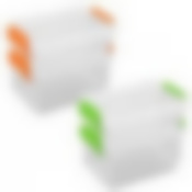 Контейнеры для хранения. Объемы 300мл, 170мл. Набор из 2-х шт. 2цв