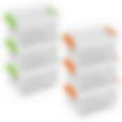 Контейнеры для хранения. Объем 120мл. Набор из 3-х шт. 2цв