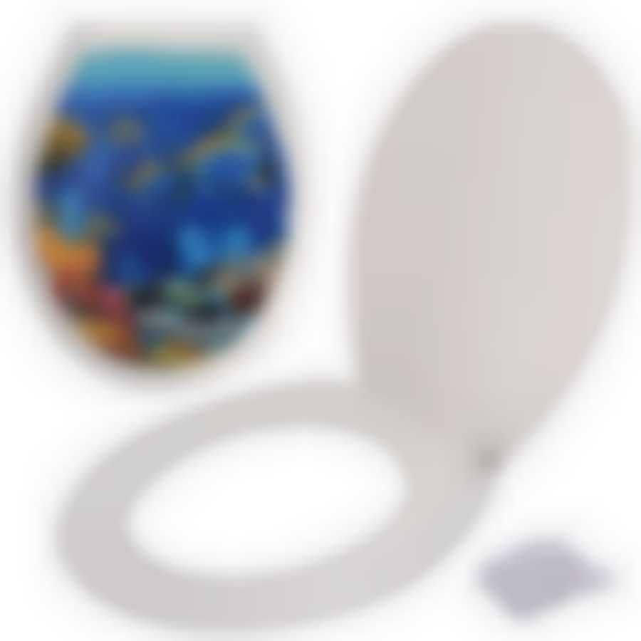 Сиденье для унитаза с крышкой "Море" NEW