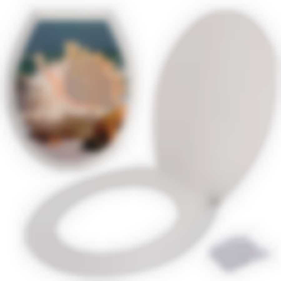 Сиденье для унитаза с крышкой "Прибой" NEW