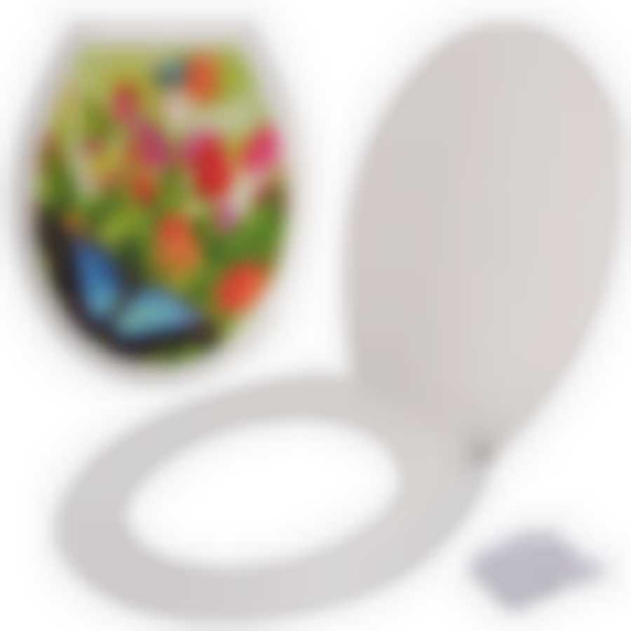 Сиденье для унитаза с крышкой "Баттерфляй" NEW