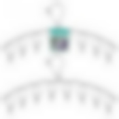 Вешалка-плечики с 8 прищепками. Размер 39х19см. NEW