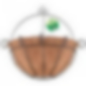 Кашпо навесное "Кокос". Размер 25х28см, глубина 13см. NEW