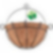 Кашпо навесное "Кокос". Размер 30х34см, глубина 15см. NEW