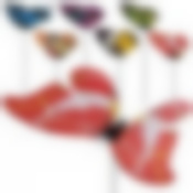 Декор для растений "Бабочка". Общая длина 52см, размер бабочки 20,5х22см. NEW