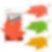 Фиксатор для двери «Кленовый лист» 3цв